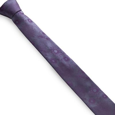 Grey etched flower tie